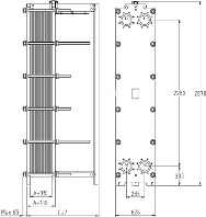 Пластинчатый разборный теплообменник SWEP GX-118P