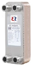 Паяный пластинчатый теплообменник Ридан XB66L
