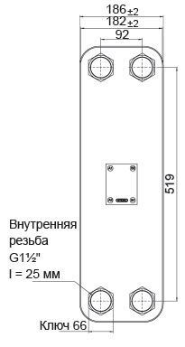 Пластинчатый теплообменник HYDAC HEX S722-190